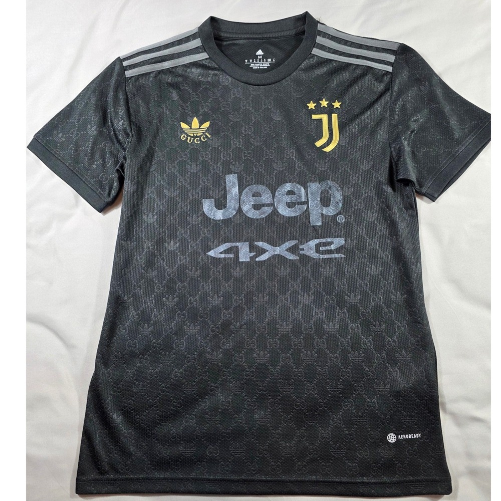 Gucci x adidas Juventus Soccer Jersey Mens Medium Black
